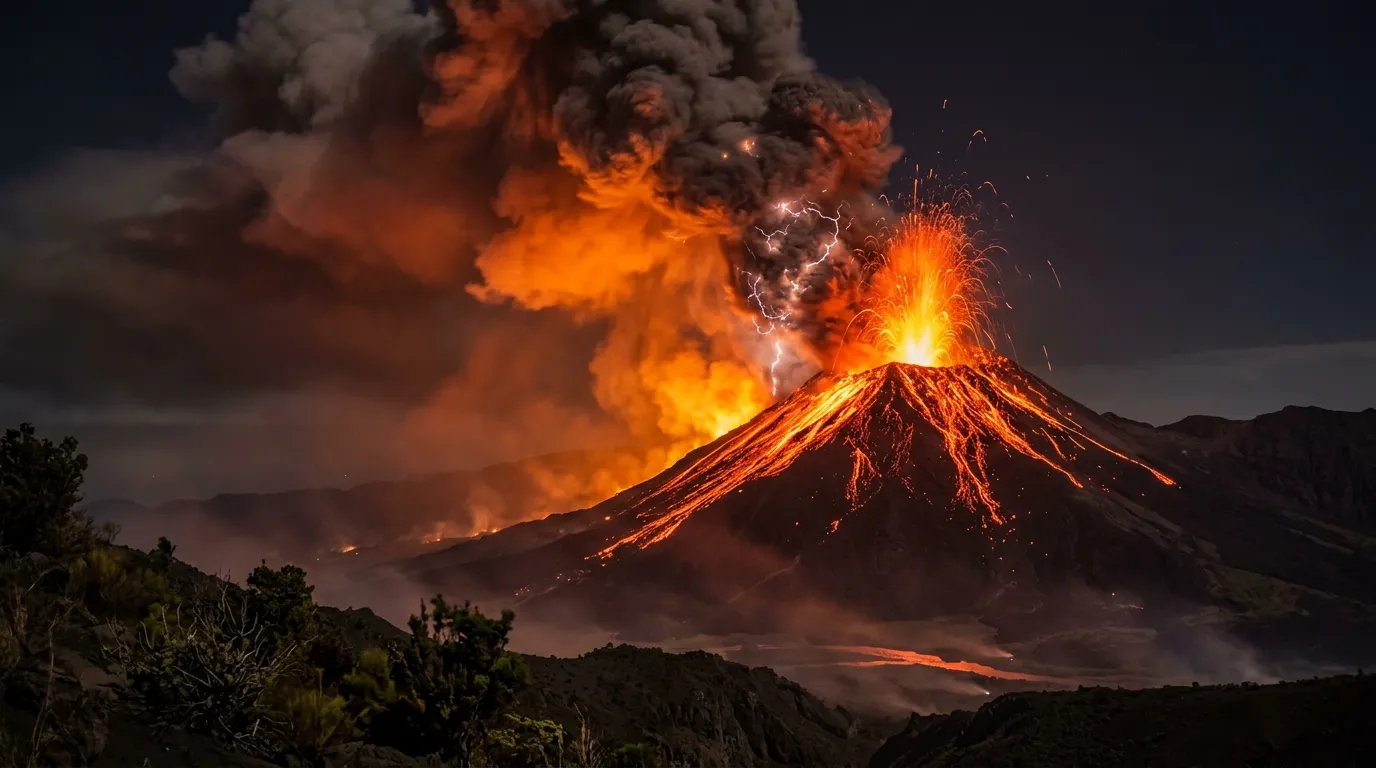 A Volcano Roaring Like Thunder