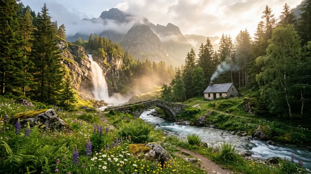 similes for beautiful places