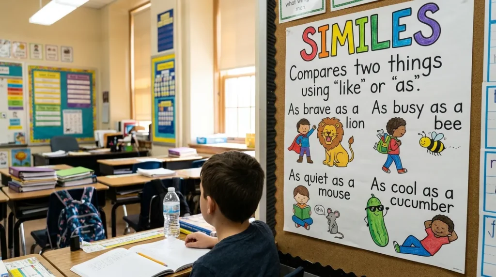 similes for grade 5