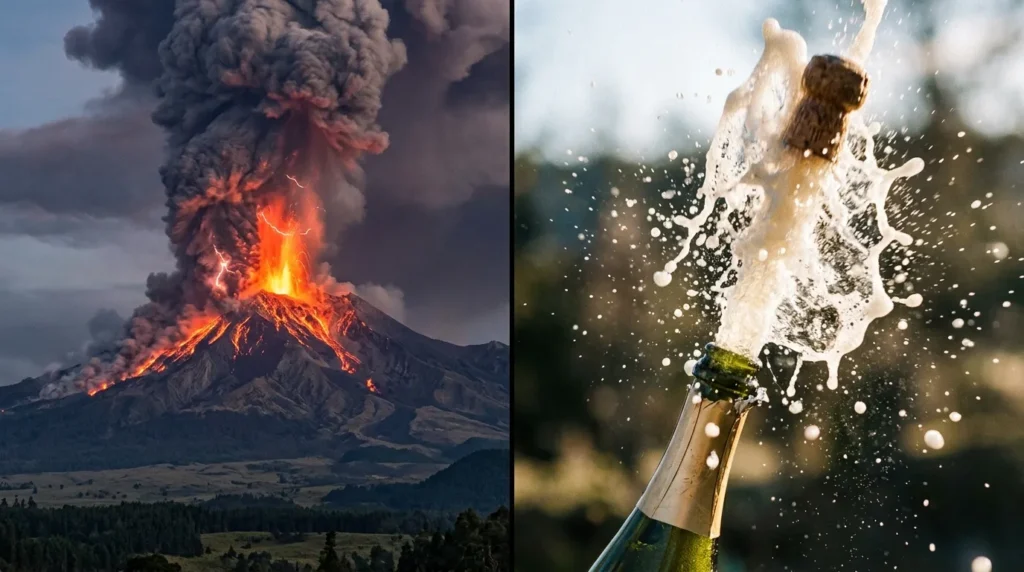 similes for volcanoes