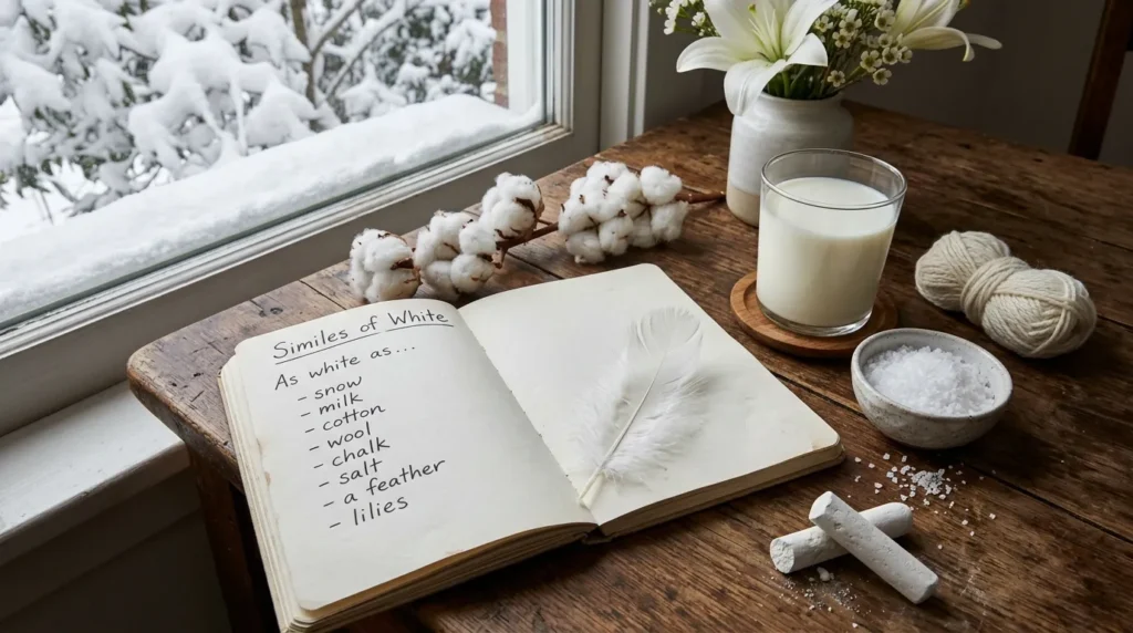 similes for white